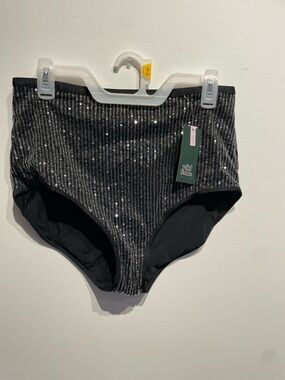 Wild Fable Women's Sequin Underwear Black Size XXL NWT